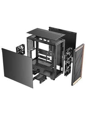 Antec Flux SE Silent PC Case, Sound-Dampening Foam Side